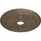 Ekena Millwork Bristol Ceiling Medallion (Fits Canopies up to 3 7/8"), 23 1/2"OD x 3 7/8"ID x 1"P, Warm Silver CM23BIWSS - alternate 3